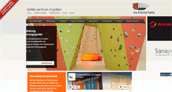 Desktop Screenshot of diekletterhalle.ch